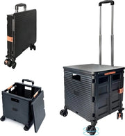 Carrello per spesa - Trolley - Maniglia - Nero - Di alta qualità - Ripiegabile