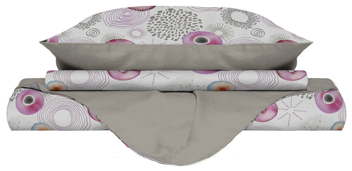 Copripiumino 1 Piazza e Mezzo Double Face con Federe Stampato Morfeo