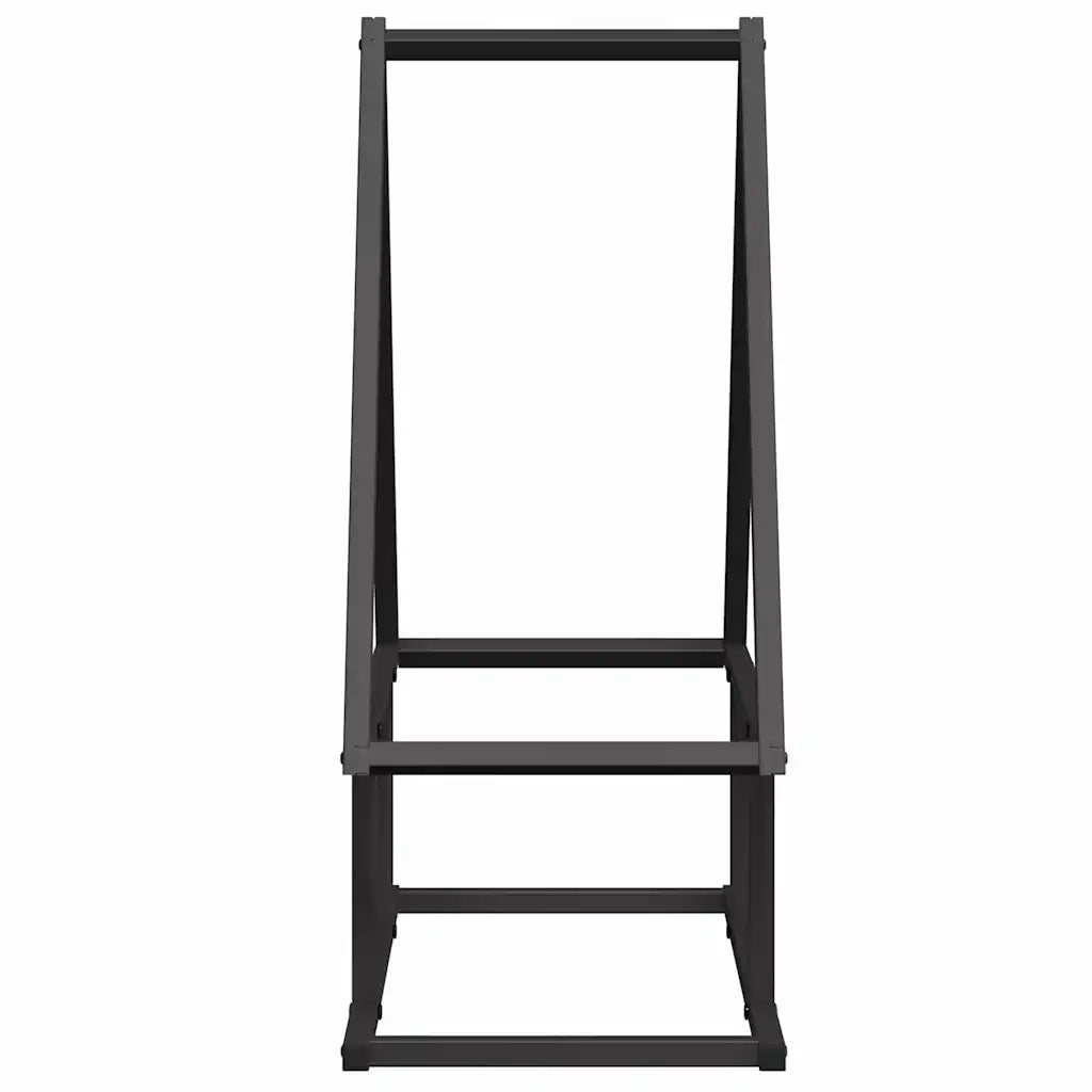 Rastrelliera per Legna da Ardere Nera 50x25x60 cm CFW3085707
