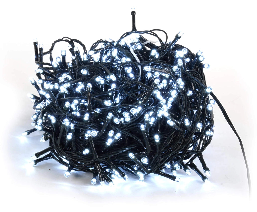 Luci di Natale 1200 LED 60m Bianco Freddo da Esterno-Interno Vanzetti