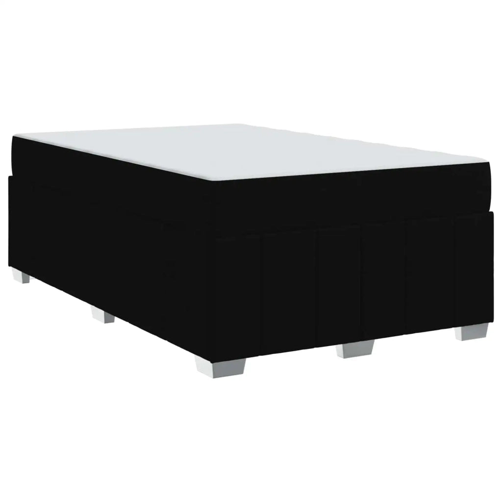 Struttura del letto con materasso Nero 120 x 200 cm Tessuto