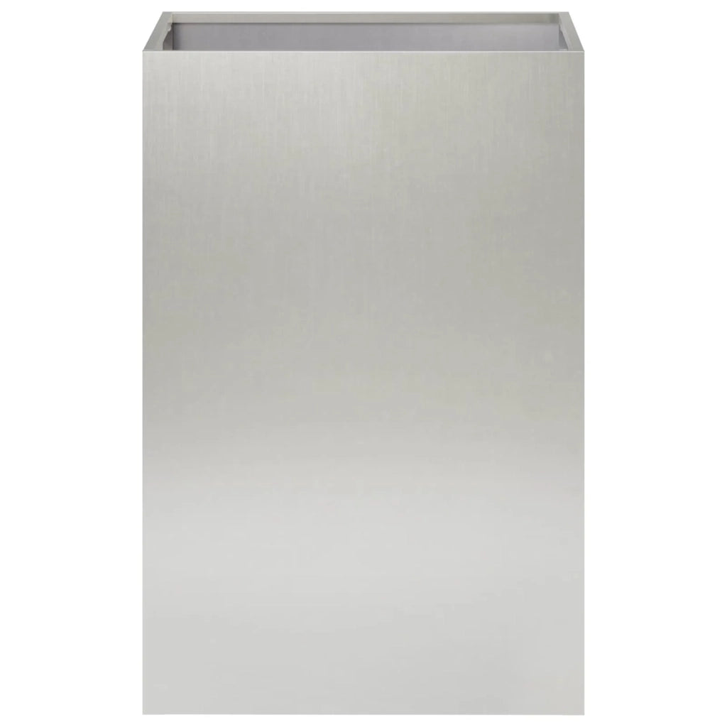 Vaso da giardino Argento 40 x 40 x 60 cm Acciaio Inox 8005880