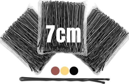 150 pezzi di spille per capelli 7 cm/2,75 pollici Spille per capelli nere Lunghe spille Kirby per capelli per donne ragazze Accessori per capelli Ideali per tutti i tipi di trucco e stile dei capelli