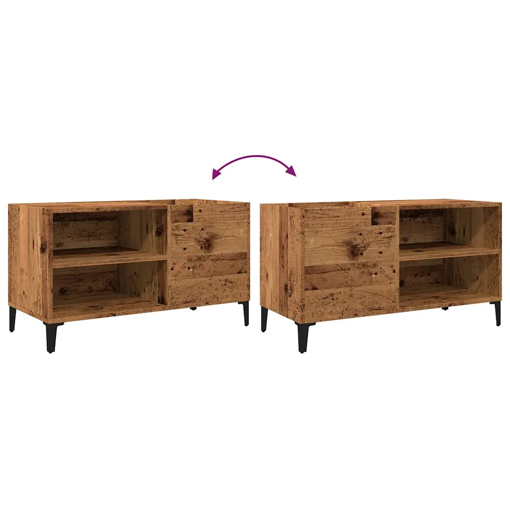 Mobile Porta Dischi Legno Antico 84,5x38x48cm Legno Multistrato 857165
