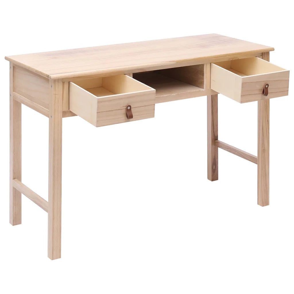 Scrivania Naturale 110x45x76 cm in Legno 284159