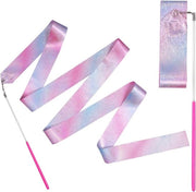 Set di 2 Linti per Danza Artistica - 2m con Asta - Regalo per Feste di Compleanno Bambini