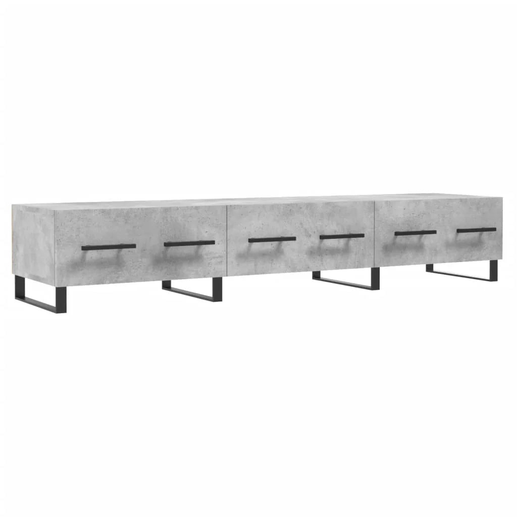Mobile TV multimediale mensola TV credenza TV sala da pranzo soggiorno camera da letto 150 x 36 x 30 cm legno ingegnerizzato grigio 02_0026024