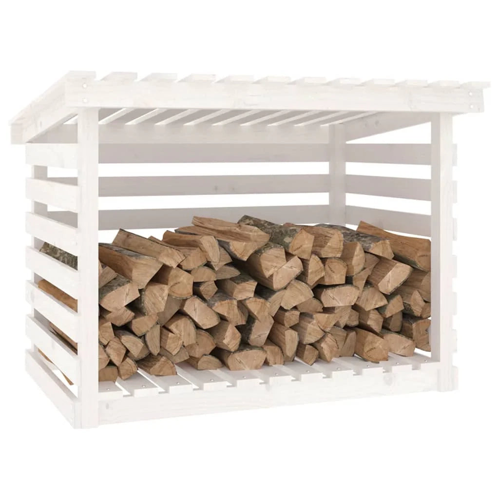 Portalegna portalegna organizer portaoggetti 108 x 73 x 79 cm legno di pino bianco 02_0045115