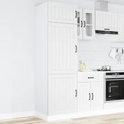 Armadio da Cucina-Credenza da Cucina Lucca Bianco in Legno Multistrato