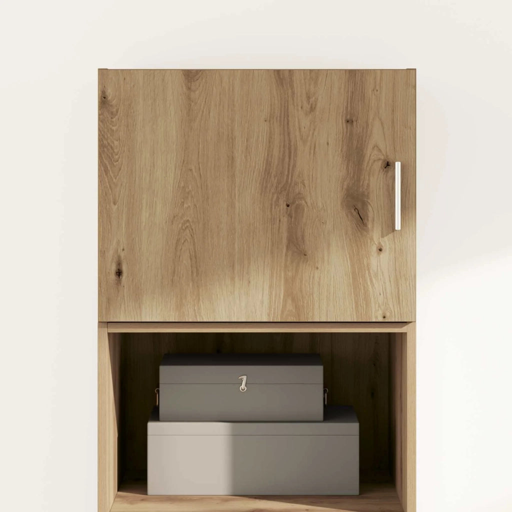 Armadietto a muro rovere artigianale 50 x 42.5 x 40 cm