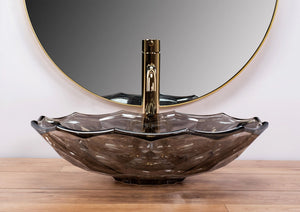 Lavabo Da Appoggio Rea Arctic Black