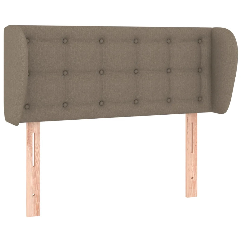 Testiera ad Orecchio-Testata con Orecchie Tortora 83 x 23 x 78/88 cm in Tessuto 650945