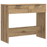 Tavolo Consolle | Tavolo d'Ingresso Rovere Artigianale 90x36x75 cm in Truciolato