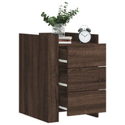 Comodino Rovere Marrone 45x50x65 cm in Legno Multistrato