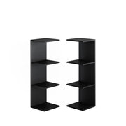 Scaffale a muro Paolo Nero 30 x 95 cm Set di 2 Vicco