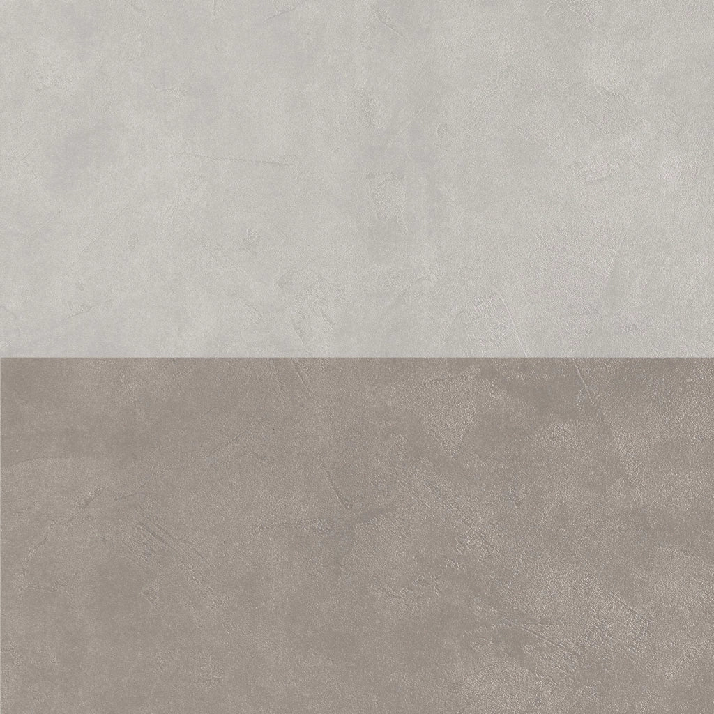 Composizione doppio lavabo 4 pezzi ASTRA bianco pietra / avana pietra