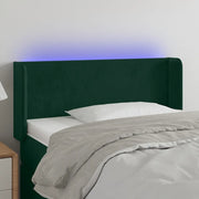Testiera a LED Verde scuro 93x16x78/88 cm in Velluto