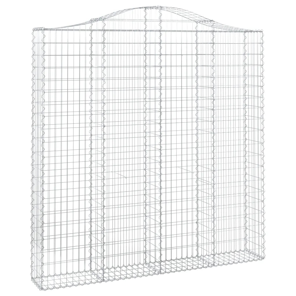 Cesti Gabbioni ad Arco 6 pz 200x30x200/220 cm Ferro Zincato 3145539