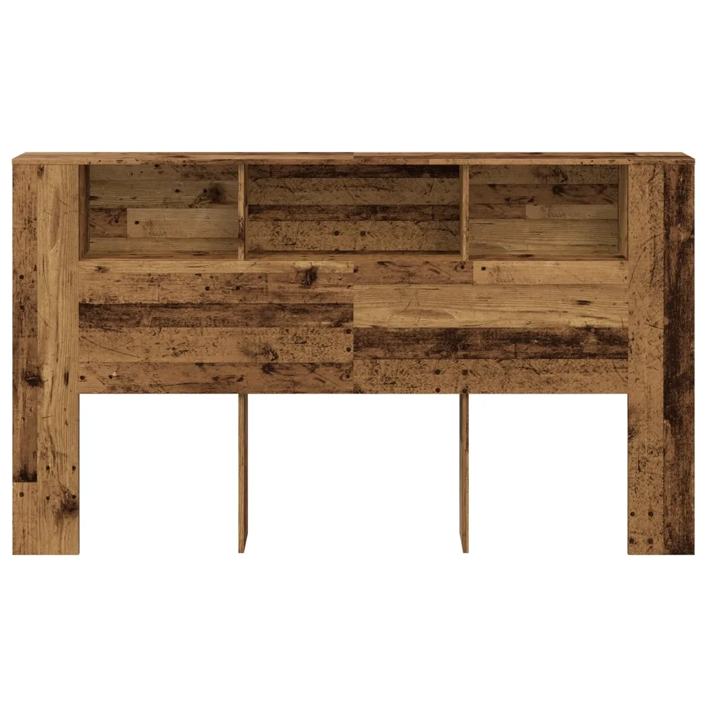 Testiera Contenitore Legno Antico 180x18,5x102,5 cm Truciolato
