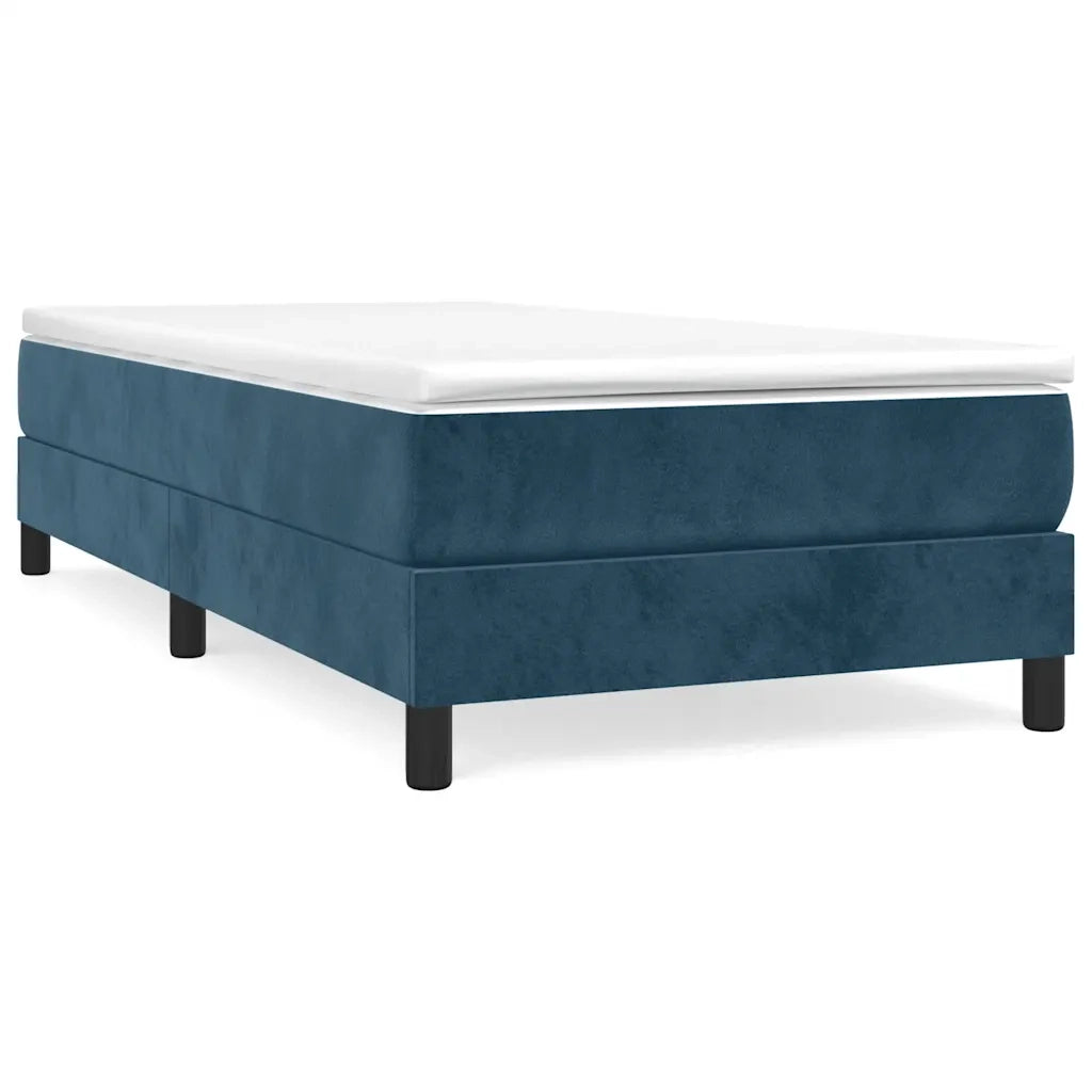 Giroletto a Molle con Materasso Blu Scuro 100x200 cm in Vellutocod mxl 99910