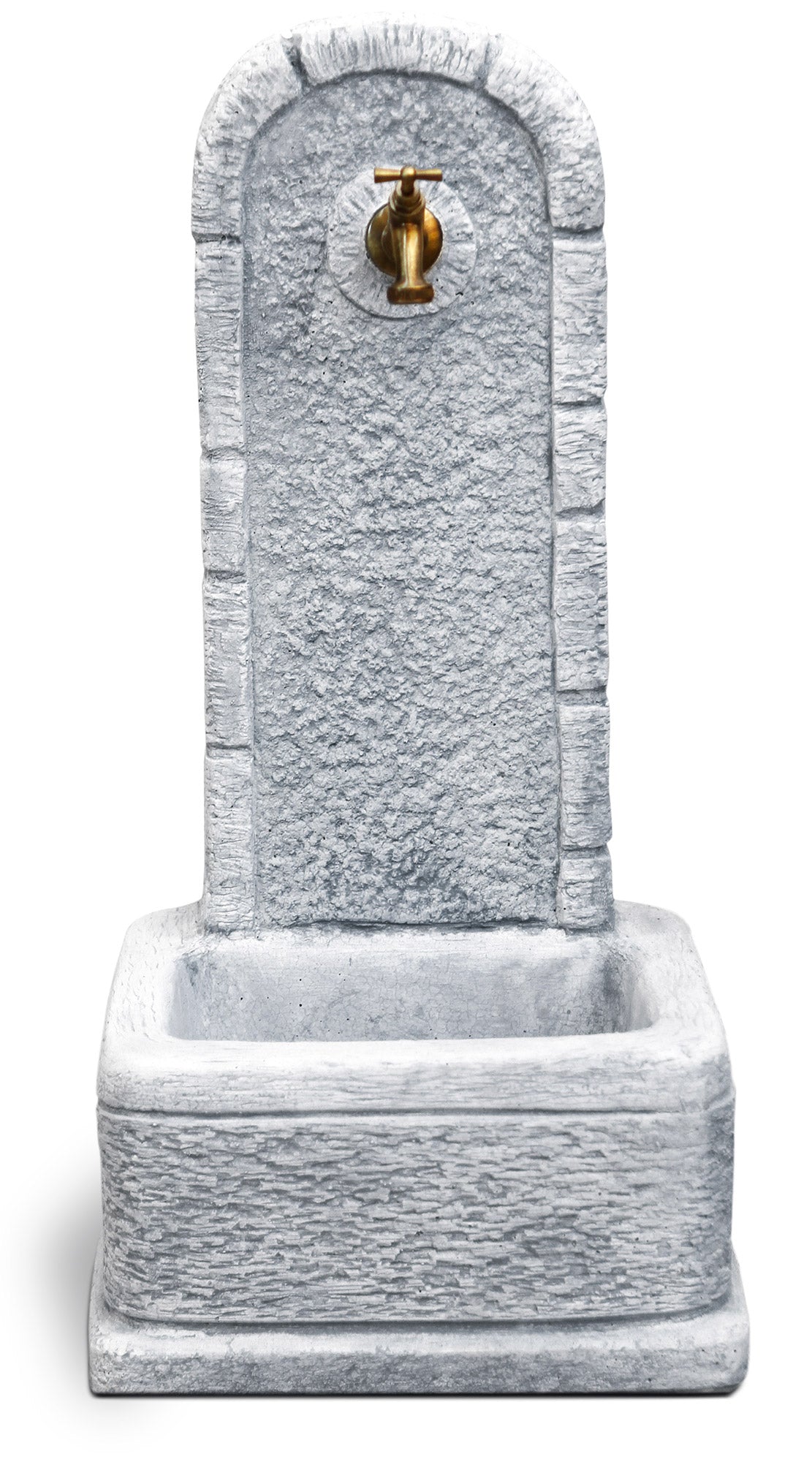 Fontana da Giardino Senza Rubinetto in Cemento Granulato di Marmo Perugia Grigio