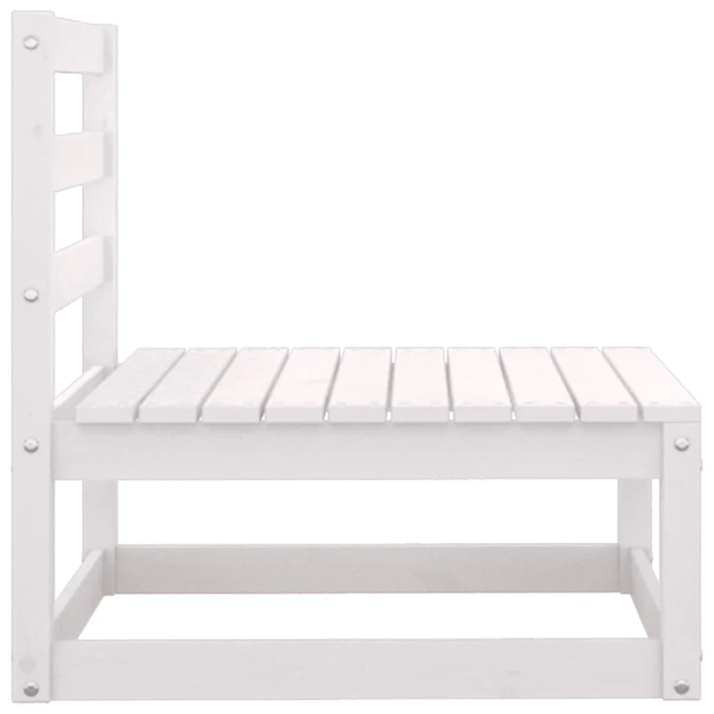 Set di mobili da giardino mobili da esterno 2 pezzi bianco legno di pino massiccio 02_0015909