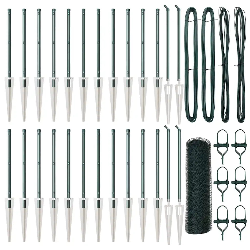 Palo della recinzione Verde 50 x 0,6 m (rete da 13 mm)