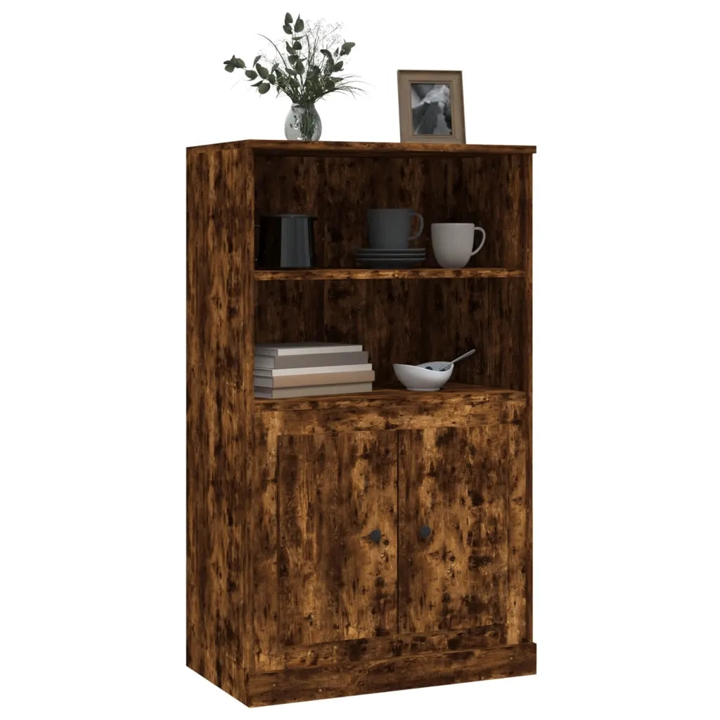 Credenza Rovere Fumo 60x35,5x103,5 cm in Legno Multistrato 816317