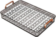 Piatto di servizio con maniglie antislip per un servizio sicuro di cibi e bevande - Alta trazione - Plastica resistente - Tavolo salotto cucina - Sicurezza - Facile da pulire
