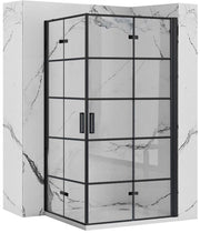 Cabina Doccia Rea Molier Black Double 90x90