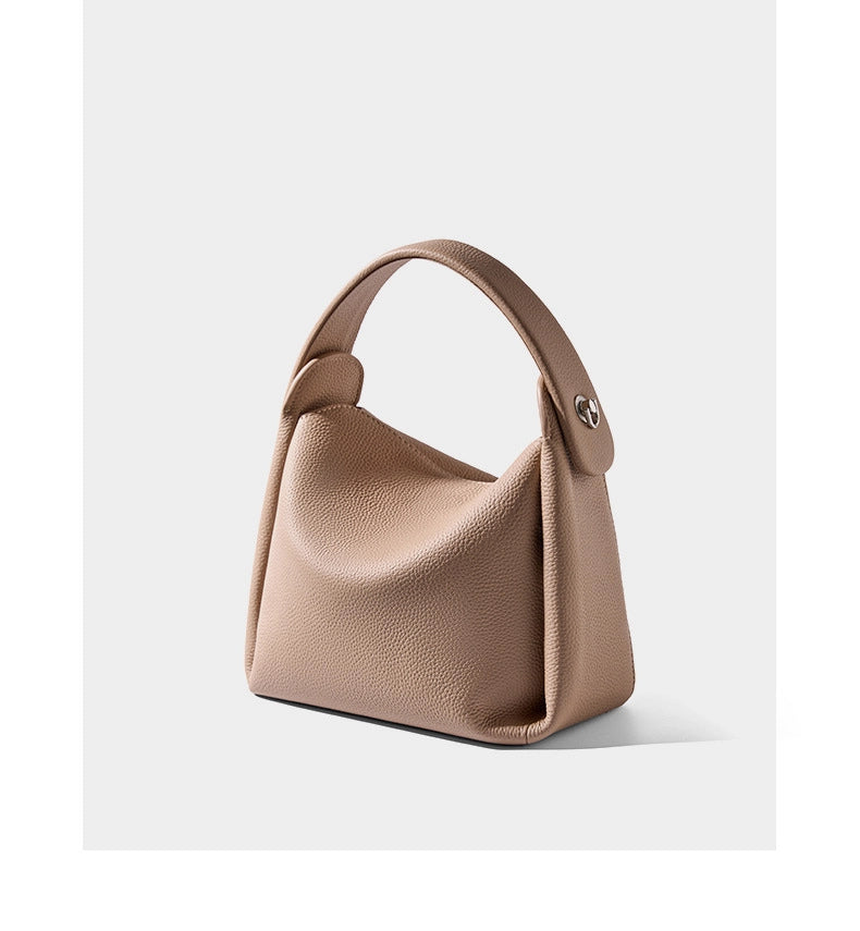 Borsa a tracolla Hobo in vera pelle marrone