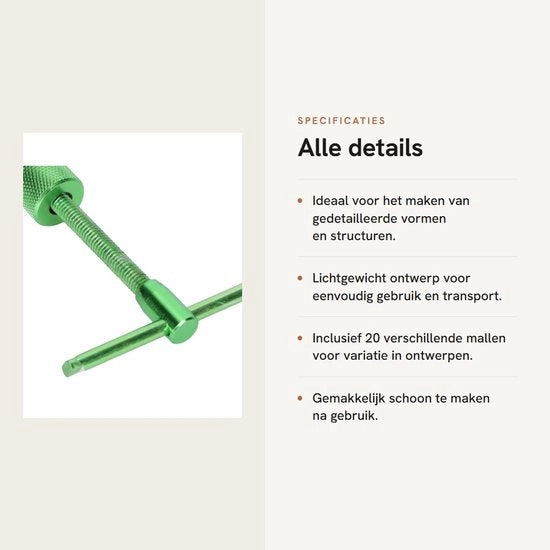 Kit di modellazione ceramica a rotazione con 20 punte in acciaio inossidabile - Pesi 122 g - Applicazione per la modellazione di ceramica.