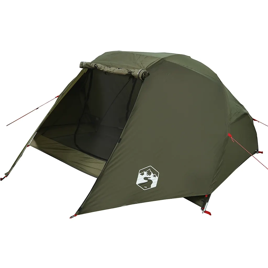 Tenda da Pesca per 3 Persone Verde Oliva Impermeabile 4100655