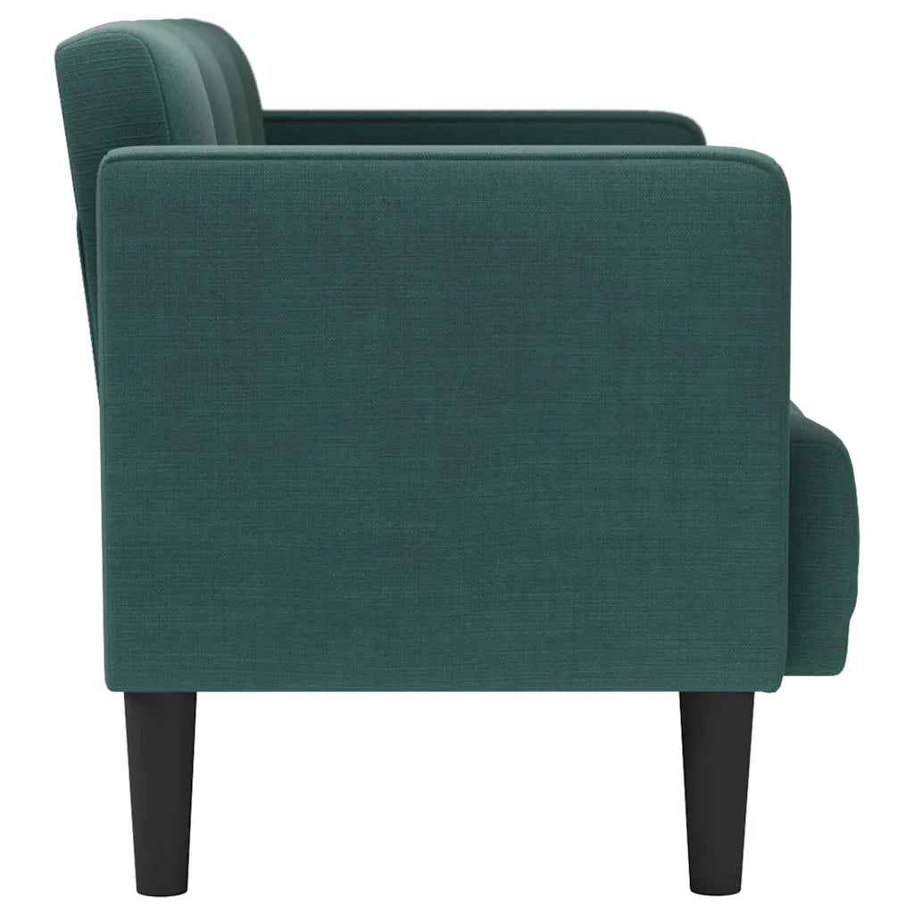 Divano Divanetto Verde Scuro 111 cm in Tessuto 4100563