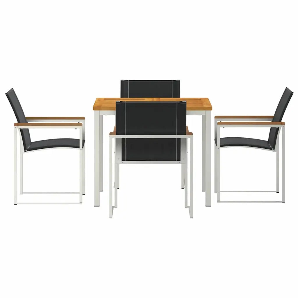 Set da Pranzo per Giardino 5 pcs Legno di Acacia Massello 3334814