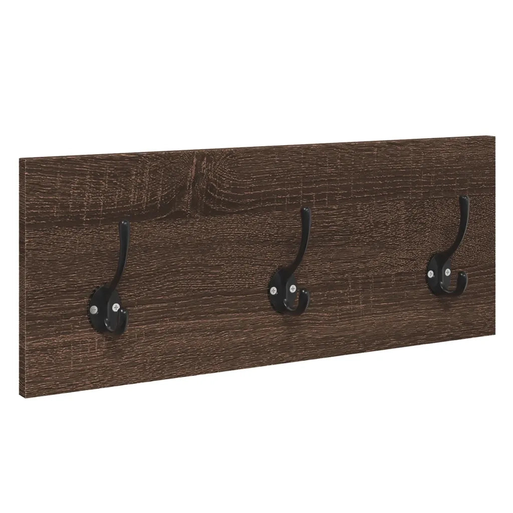 Set Mobili da Ingresso 4 pz Rovere Marrone in Legno Multistrato