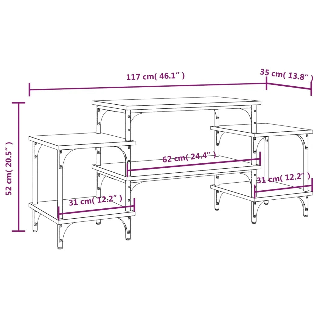 Mobile TV | Armadietto TV | Mobile Porta TV Rovere Sonoma 117x35x52 cm in Legno Multistrato