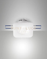 SIGMA SYSTEM INCASSO BIANCO QUADRATO FISSO A LED 7W 3000K 800LM IP40
