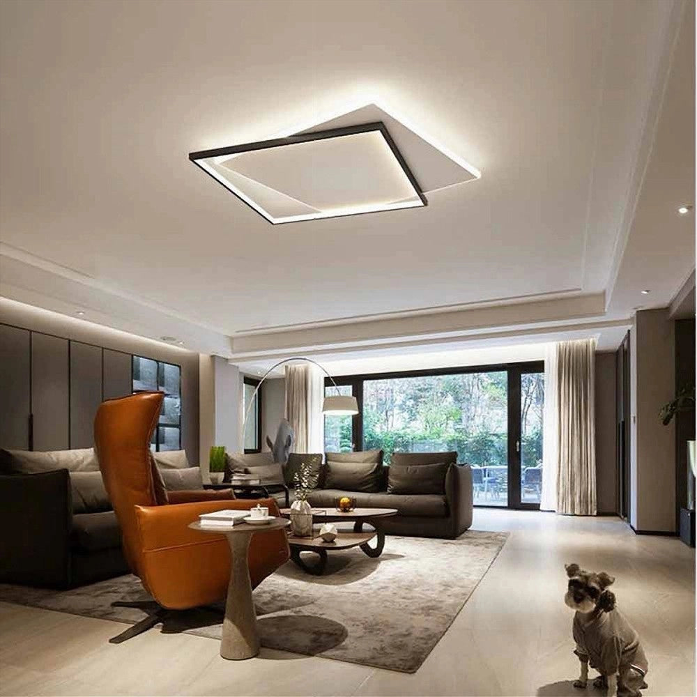 Trade Shop - Plafoniera Da Soffitto Quadrata 39 W Lampada Dimmerabile 3 Colori Di Luce C57-3c -