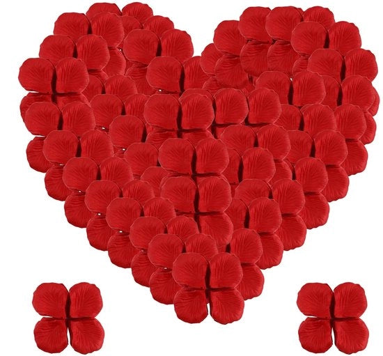 Rosse Rosee - Foglie Artificiali di Rosa - Decorazione Romantica - Tulle - Per Matrimoni - 10000 Unità
