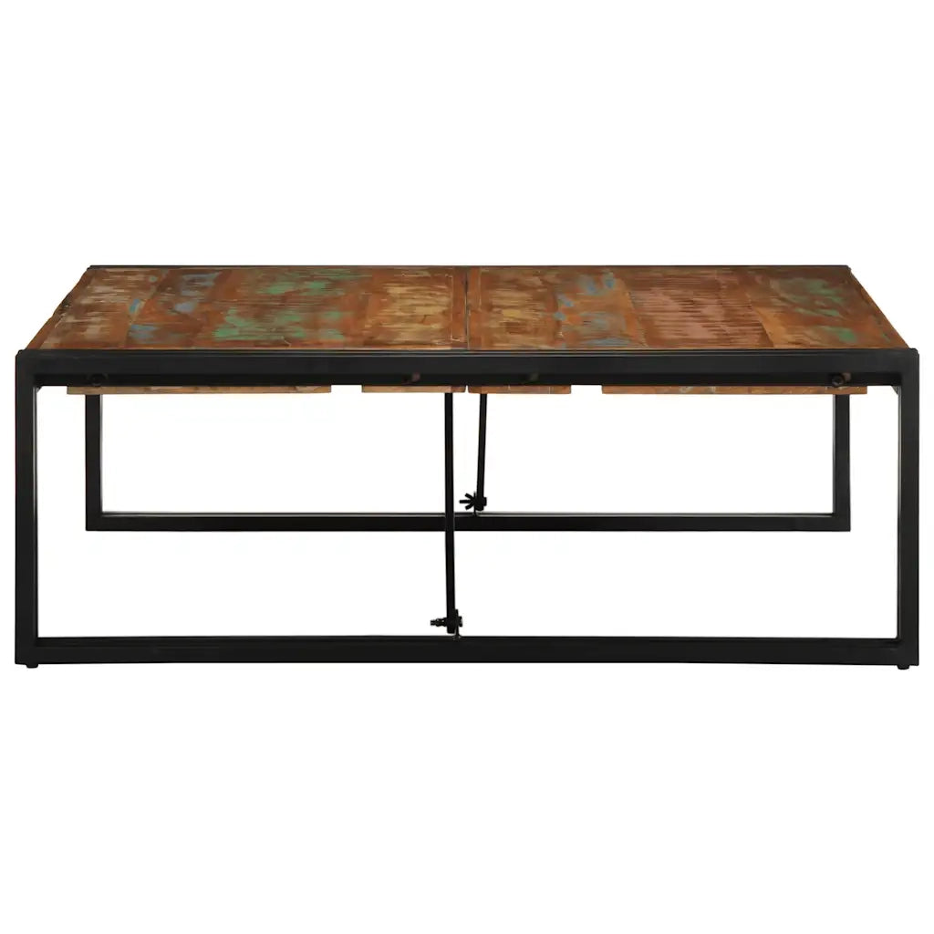 Tavolino Salotto Multicolore 100x100x35 cm Legno Recupero