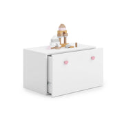 Cesta portaoggetti Inga con cassettone e maniglie rosa