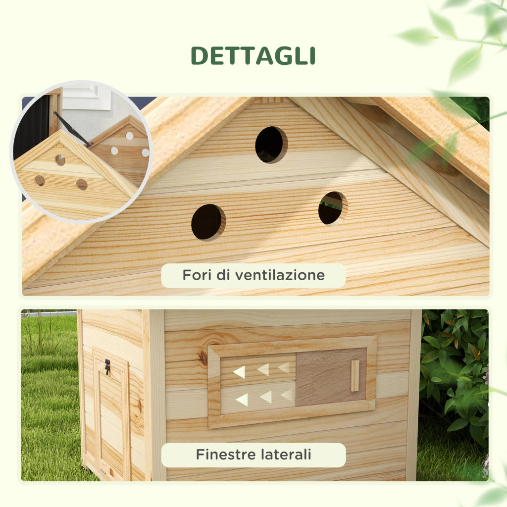 Casetta per Anatre da Giardino ¨C zephmum ¨C Legno 78x90x92 cm