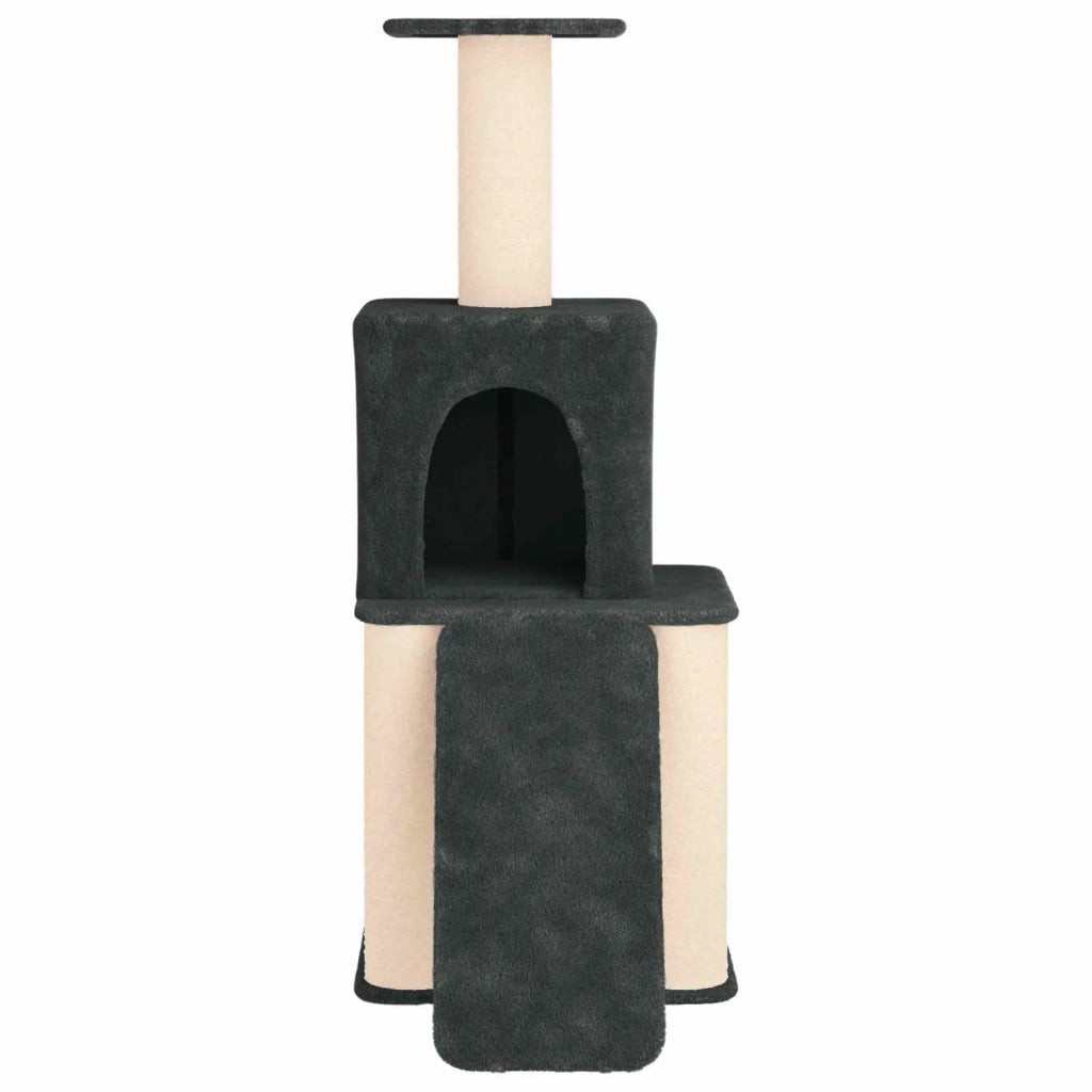 Albero per gatti con pali per graffiare in sisal Grigio Scuro 42033044