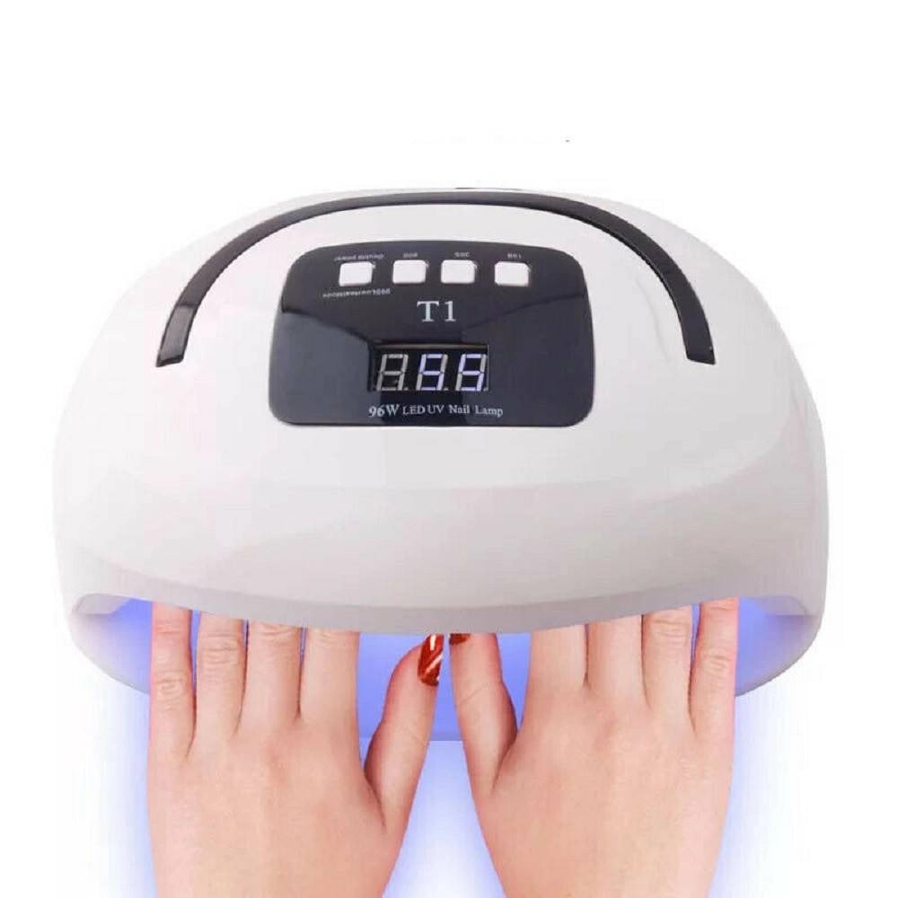 Trade Shop - Lampada Uv A Led Fornetto Per Unghie Professionale Smalto Gel Semipermanente 96w -