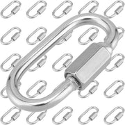 Kit di connettori a vite 28 pezzi - Connettore a vite in acciaio inossidabile - 4 mm x 40 mm - 160 kg di carico - Connettore pratico - Vite a filo liscio