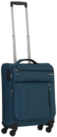 Trolley Valigia Bagaglio a Mano Morbida in Poliestere 4 Ruote TSA Ravizzoni Gin Tonic Blu