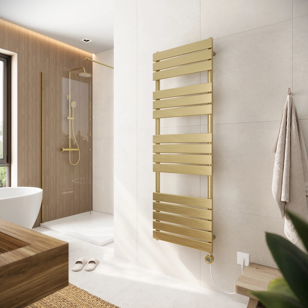 Termoarredo elettrico 1500x500 oro spazzolato interasse 450 | Andromeda