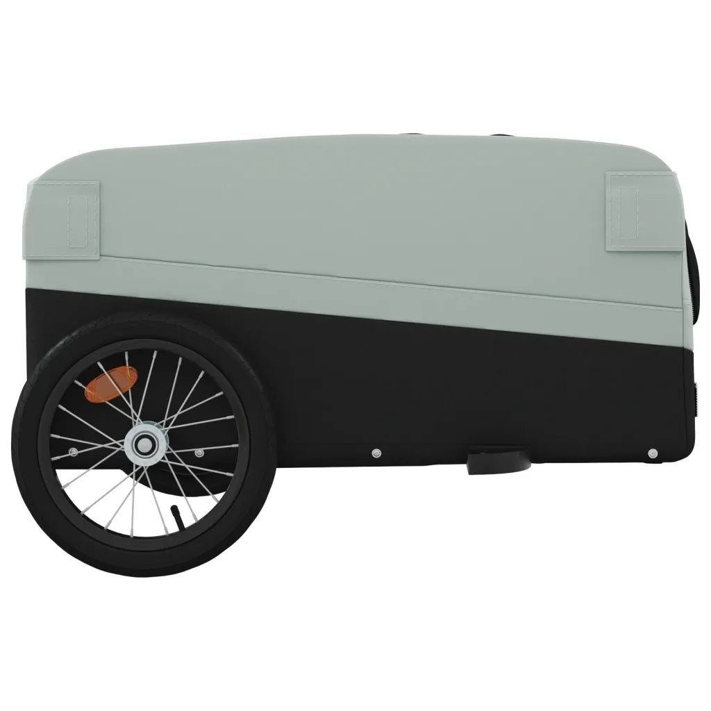 Rimorchio da Bici Nero e Grigio 45 kg in Ferro CFW1322847
