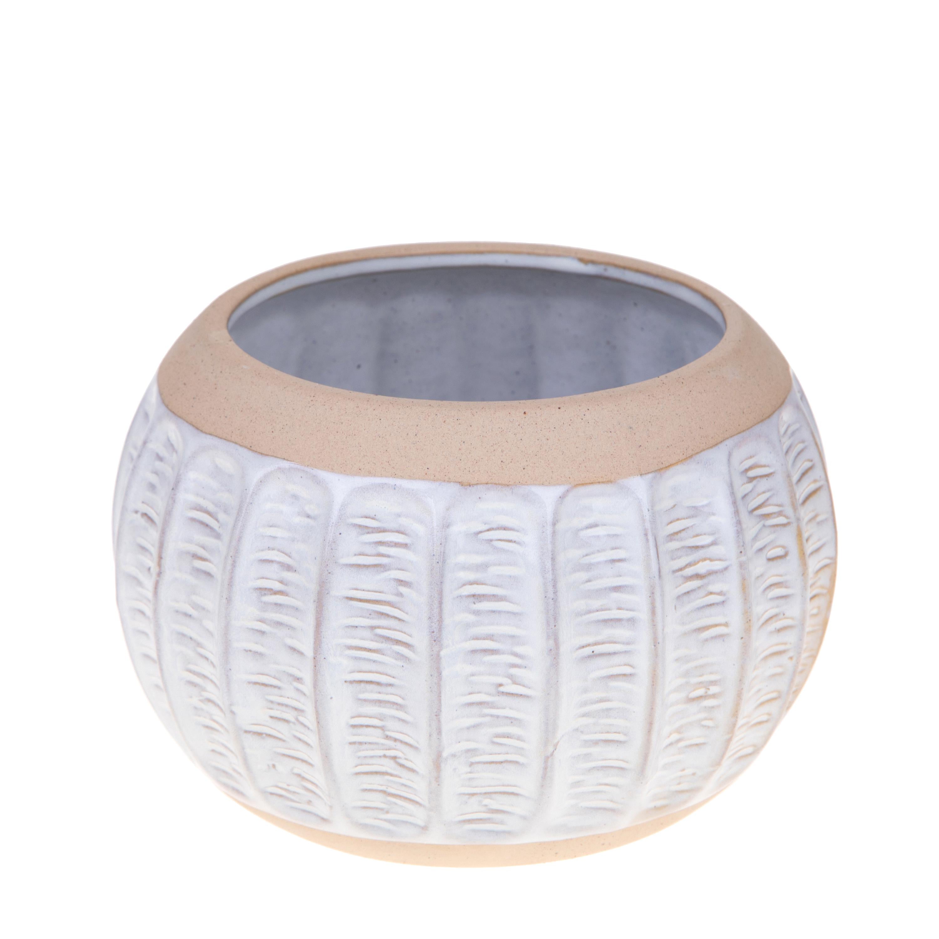 Set 2 Contenitori Decorativo Ø 19 H 13 cm Bombato